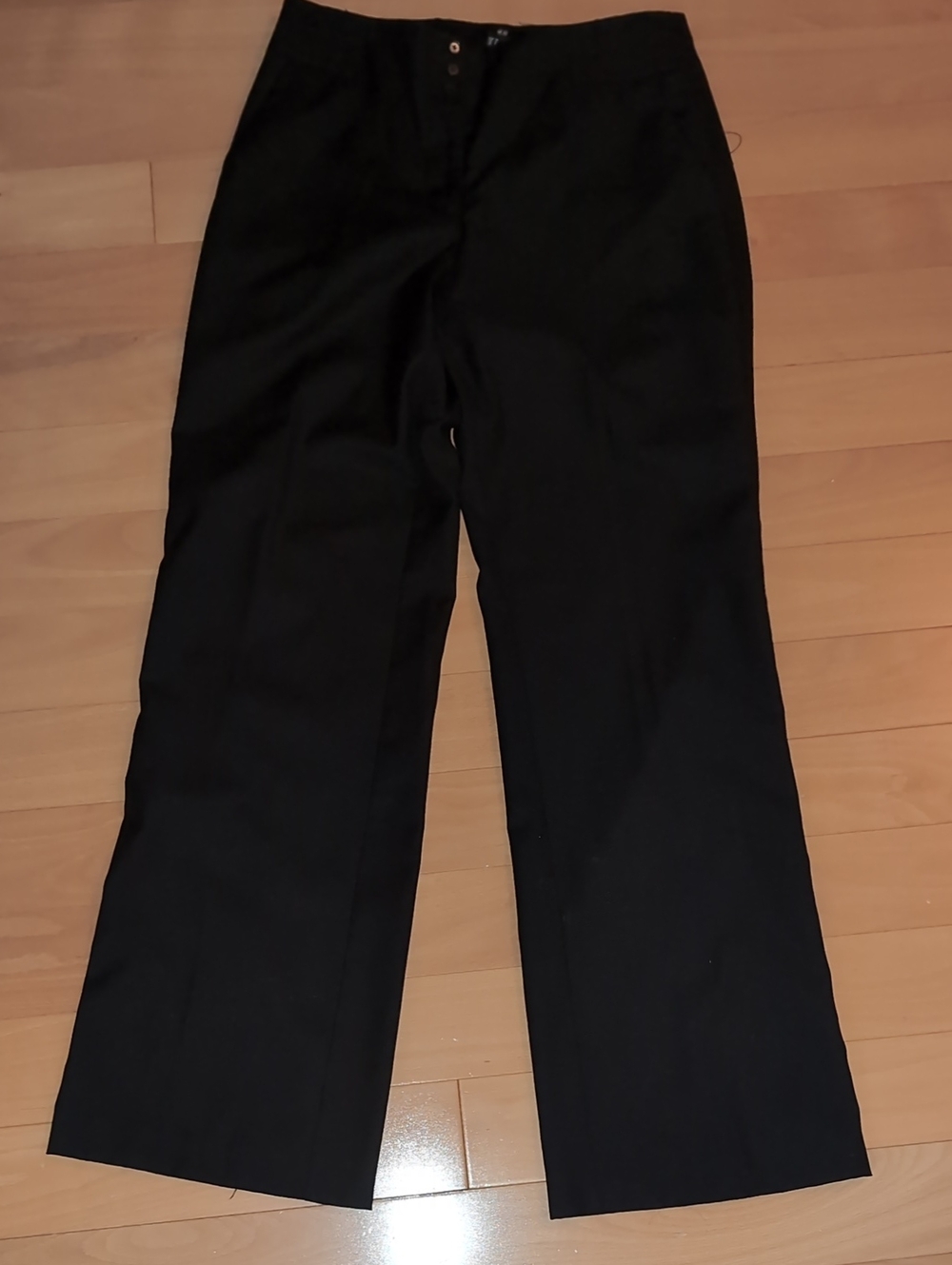 H&M Black Straight-Leg Women's Trousers